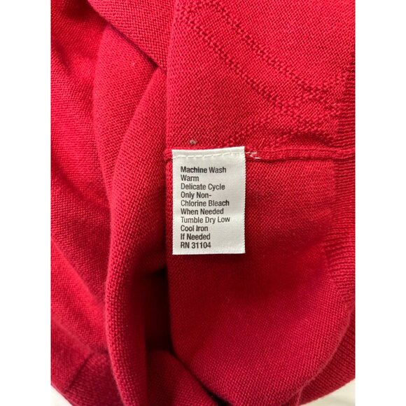Saddlebred Big & Tall 3X Red Sleeveless Sweater Vest 100% Cotton Made In China - Picture 5 of 7